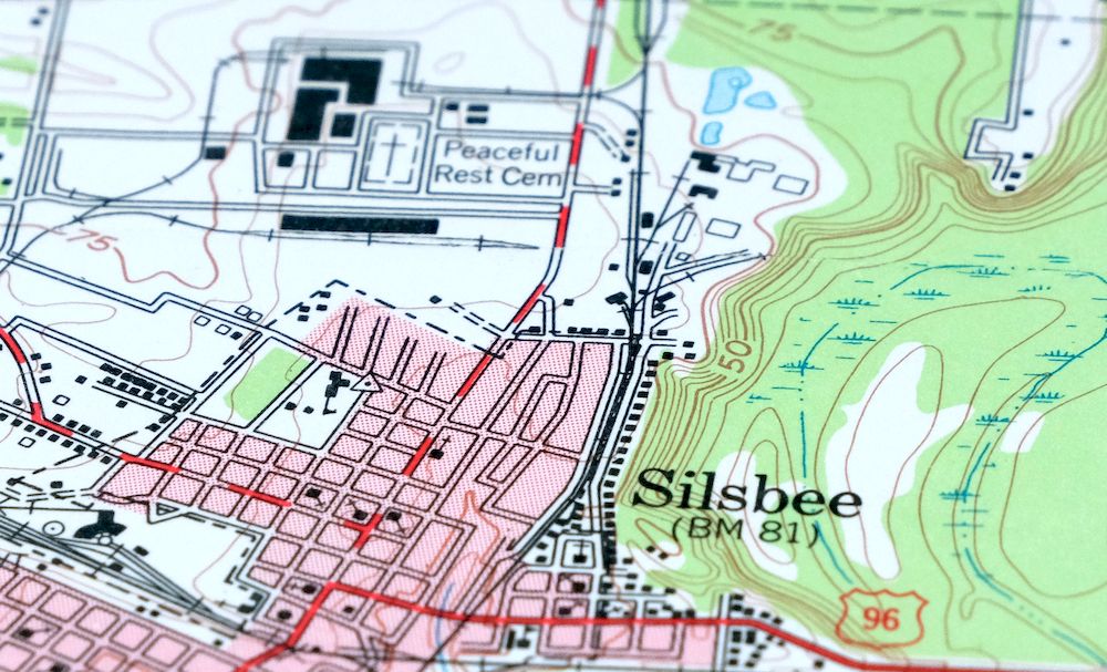 1955 Silsbee Texas Lumberton Vintage 15minute USGS Topo Map north of