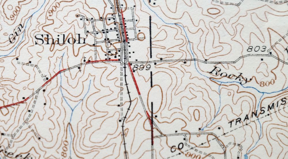 Warm Springs Vintage 1936 USGS Topo Map Manchester 15minute