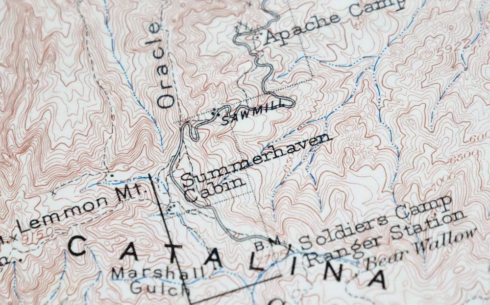 Tucson Arizona Vintage Usgs Topo Map 1904 Mount Lemmon Oro Valley Topographical Ebay 9249