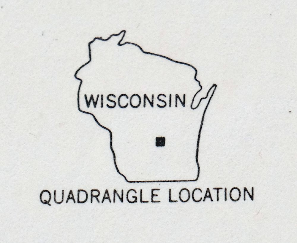 Randolph Wisconsin Vintage USGS Topo Map 1955 Markesan Cambria Kingston
