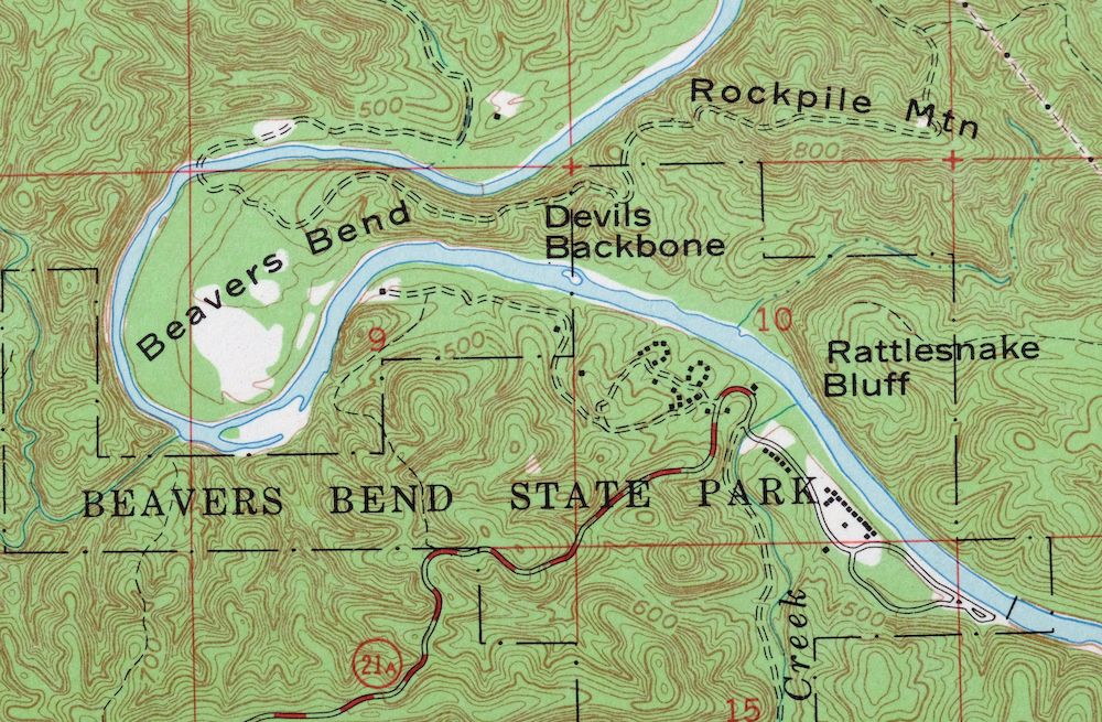 Beavers Bend State Park Map - United States Map