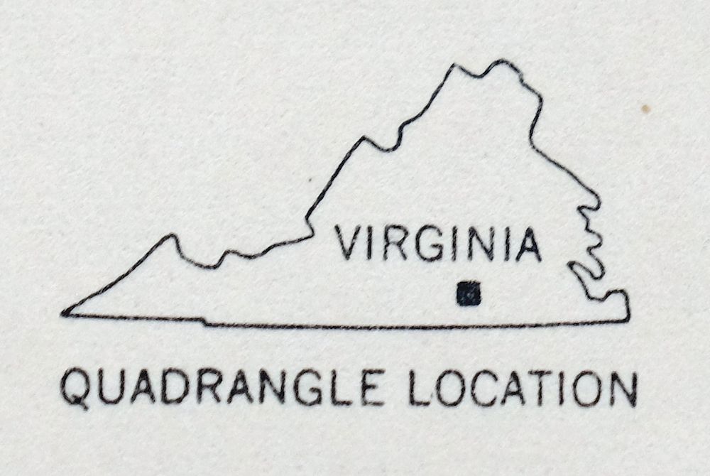 Chase City Virginia Vintage USGS Topographic Map 1955 Lunenburg 15 ...