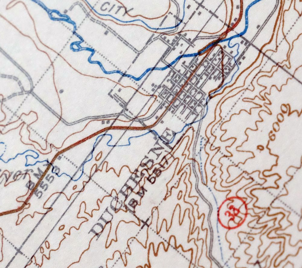 1939 Duchesne Utah Vintage USGS Topographic Map Roosevelt 30minute Topo eBay