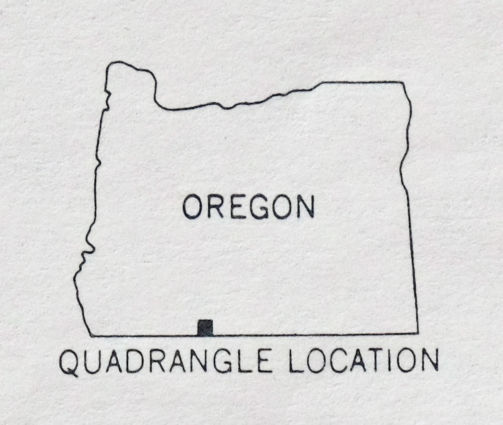Merrill Oregon California Vintage USGS Topo Map 1957 Altamont Topographic eBay