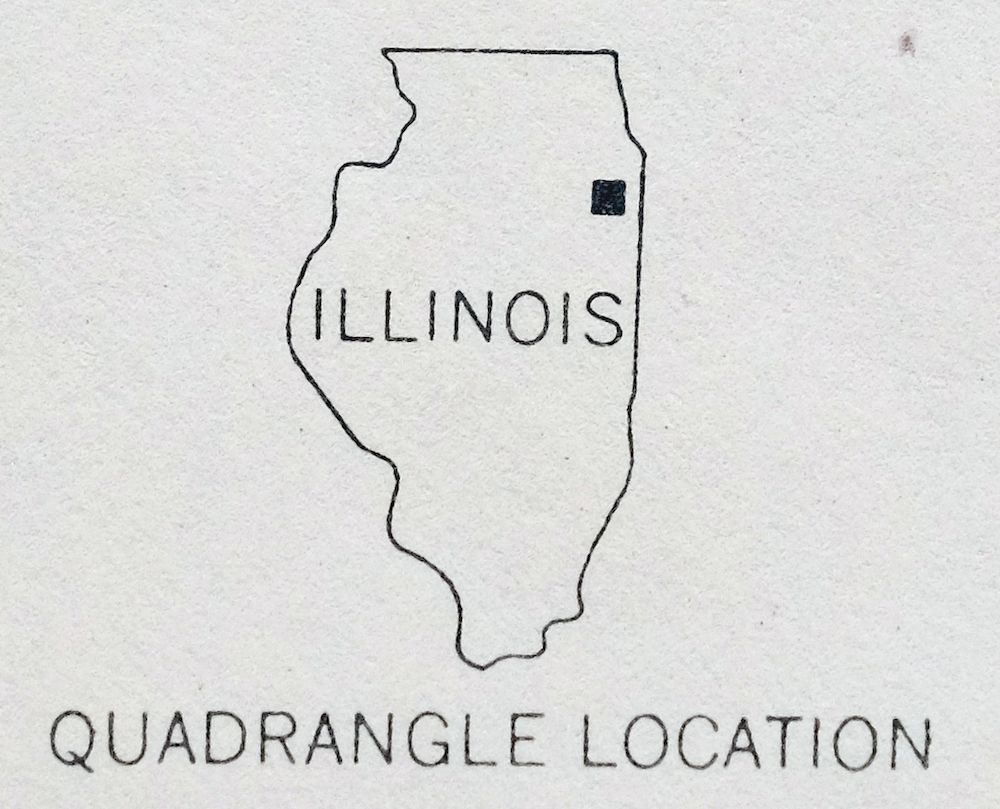 Steger Illinois Vintage Original USGS Topo Map 1973 Chicago Heights