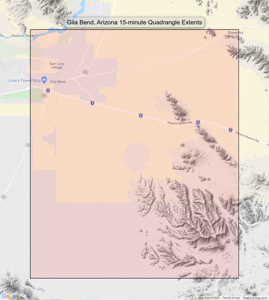 Gila Bend Arizona Vintage USGS Topo Map 1951 South Maricopa Mountains