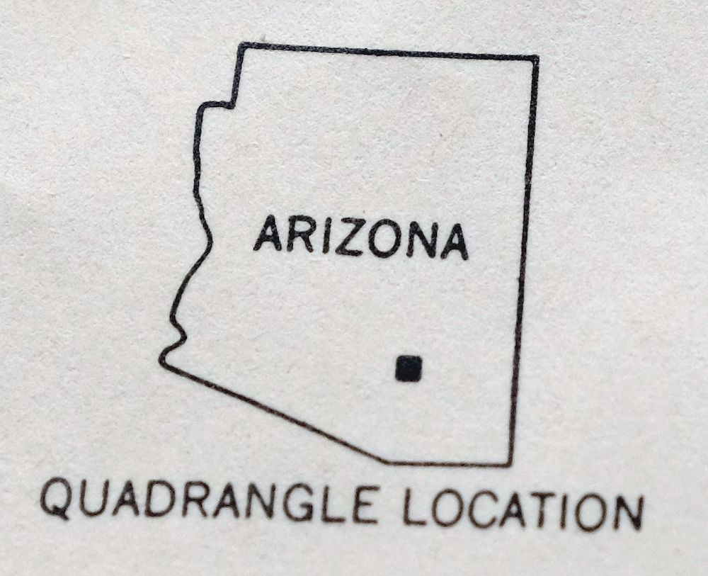 Oracle Arizona Vintage USGS Topographic Map 1959 Catalina 15minute