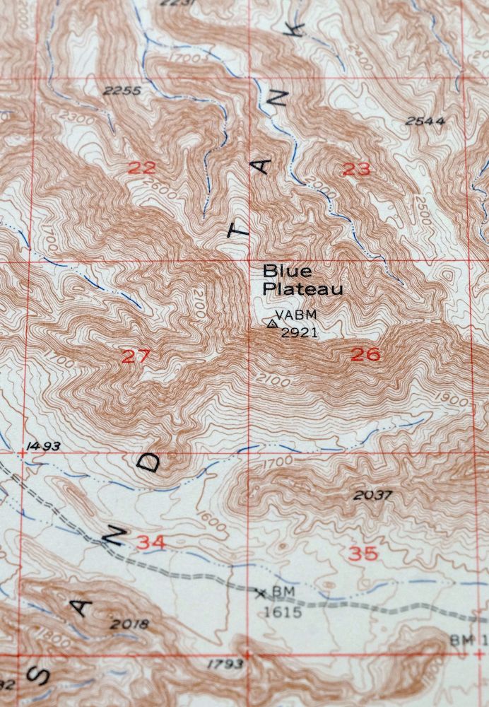 Gila Bend Arizona Vintage USGS Topo Map 1951 South Maricopa Mountains Wilderness eBay