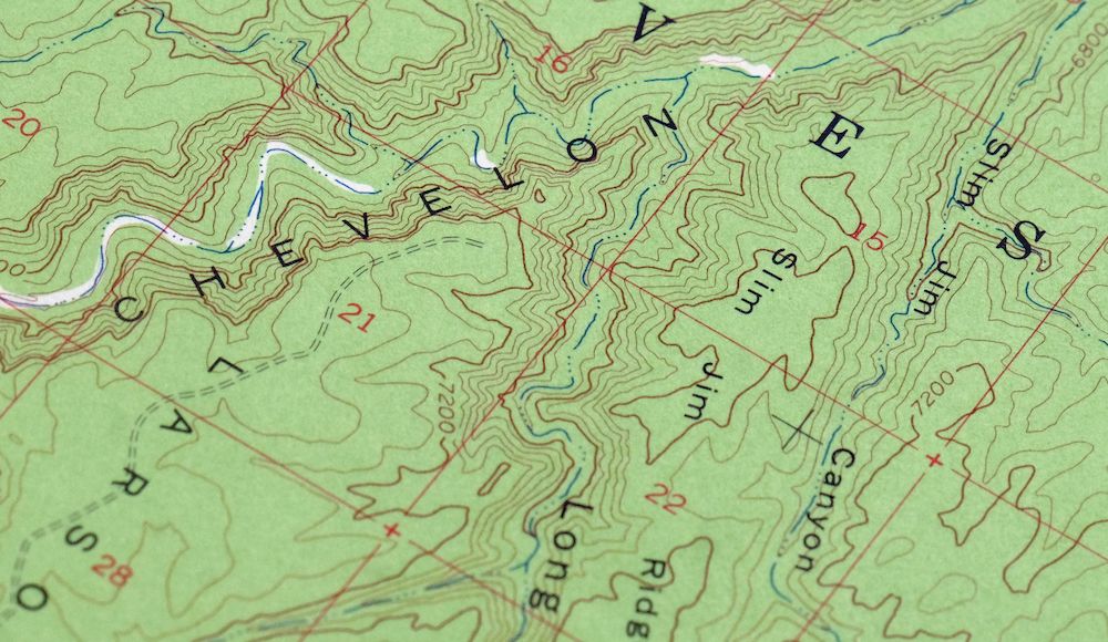 Woods Canyon Arizona Vintage USGS Topo Map 1961 Sitgreaves NF ...