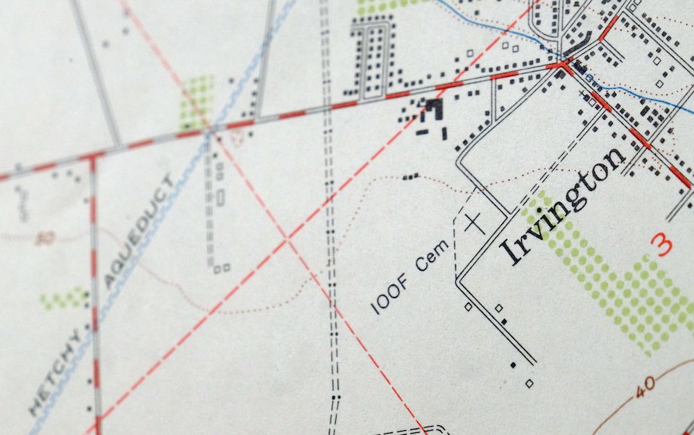 Niles California Vintage Original USGS Topographic Map 1953 Fremont