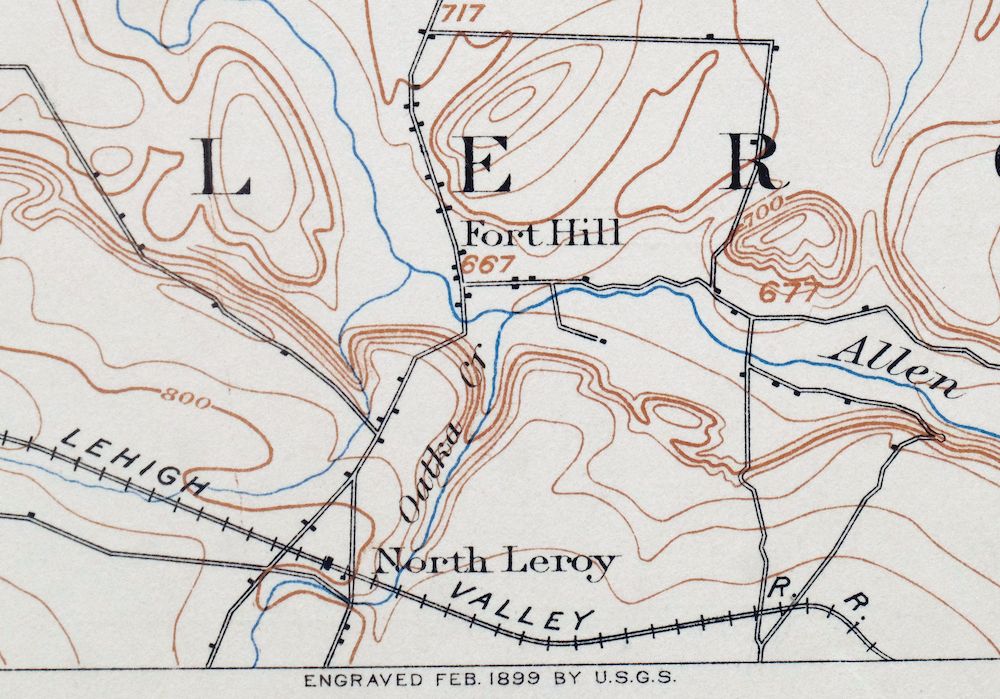 Brockport New York Rare Antique USGS Topo Map 1899 Spencerport