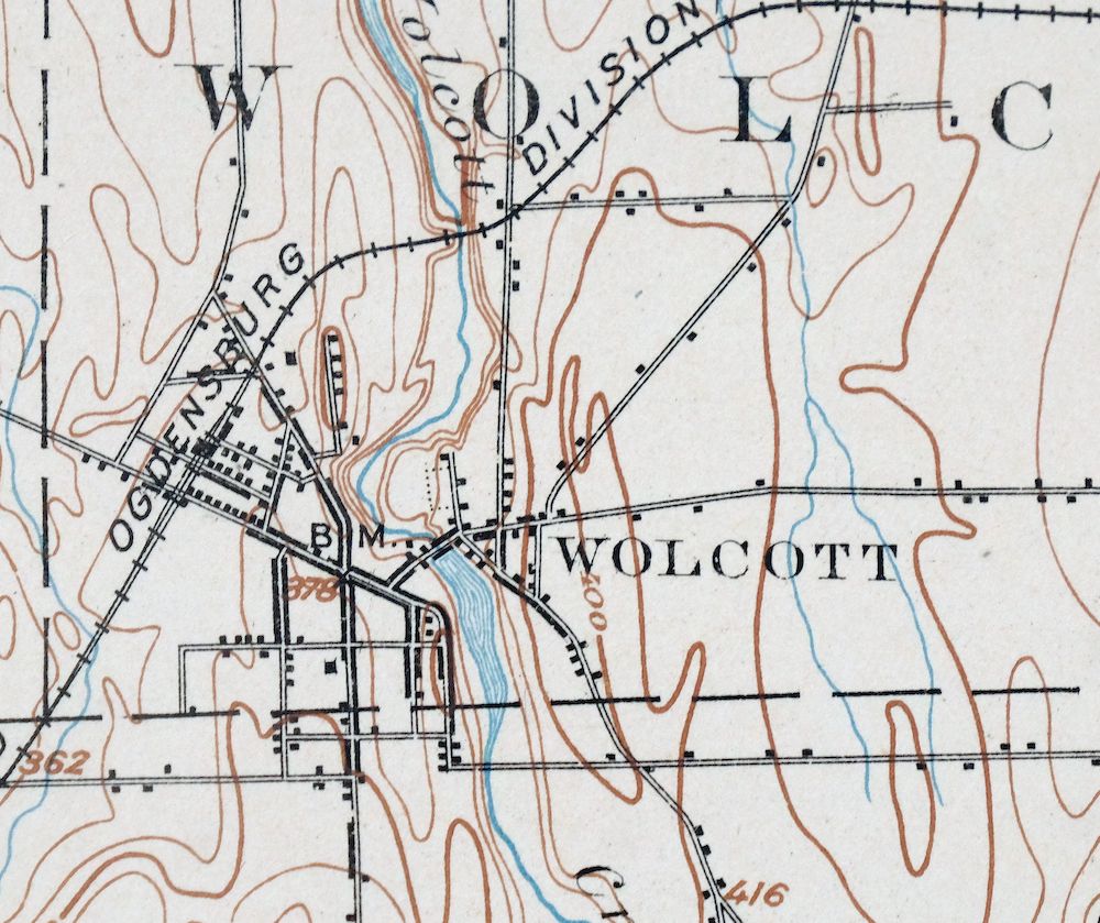 Clyde Wolcott Lyons New York Rare Antique USGS Topo Map 1902