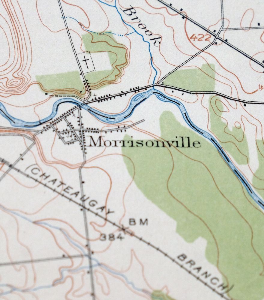 1913 Dannemora Peru Morrisonville New York Antique USGS Topo Map
