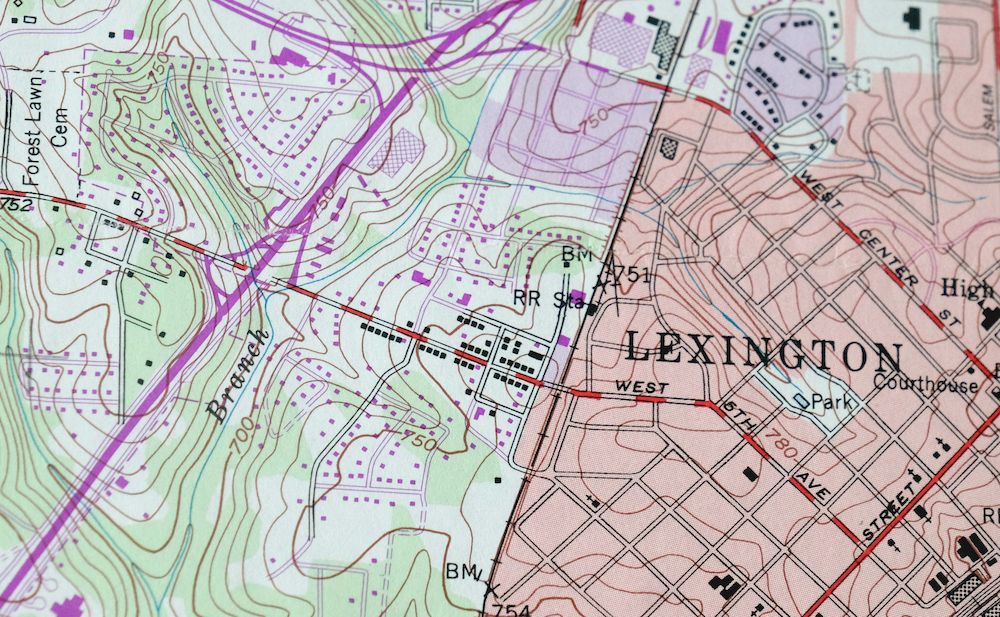 Lexington West Linwood Tyro North Carolina USGS Topographic Map 1994