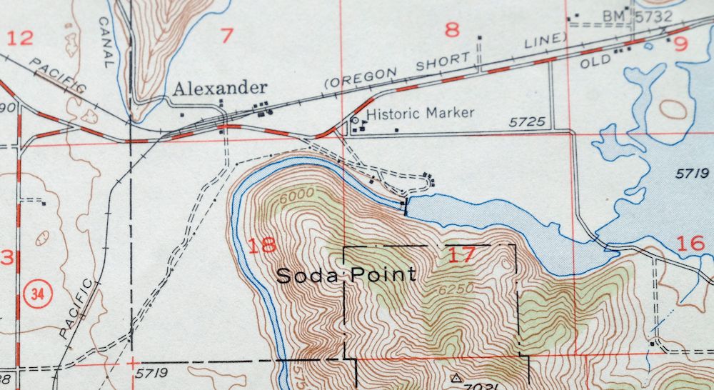 Soda Springs Cache NF Grace Idaho Vintage USGS Topo Map 1949