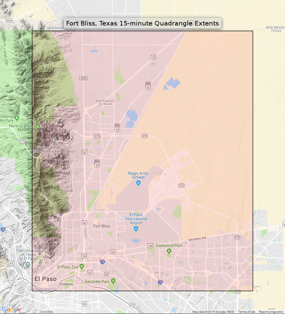 Fort Bliss Zip Code Map Map