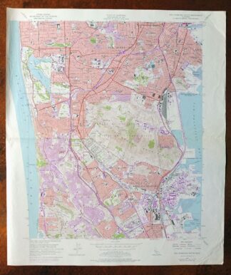 San Francisco South California USGS 7.5-Min Topo Map 1975