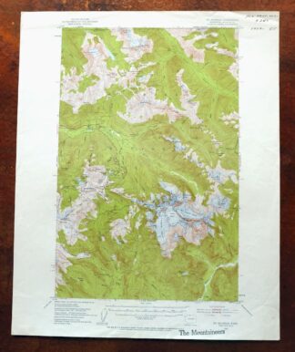 Mount Shuksan Washington USGS 15-Min Topo Map 1957 Vintage