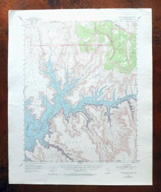 Cummings Mesa Utah USGS 15-Min Topographic Map 1978 Vintage
