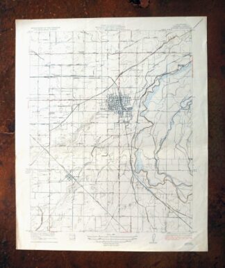 Sanger Del Ray Clotho California USGS 7.5-Min Topo Map 1923