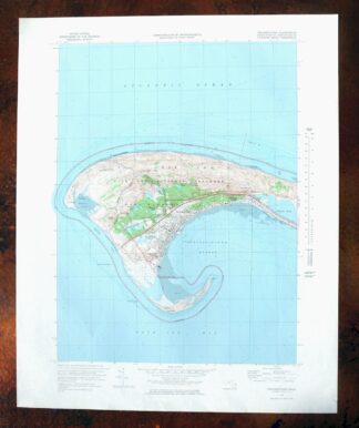 Provincetown Massachusetts USGS Topographic Map 1978 Vintage