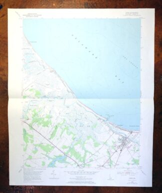 Lewes Delaware Primehook Beach Nassau USGS Topo Map 1972