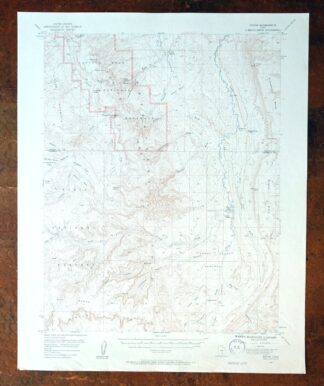 Notom Capitol Reef NP Utah USGS 15-Min Topo Map 1958 Vintage