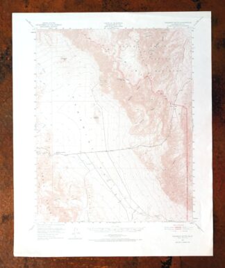 Panamint Butte California USGS 15-Min Topo Map 1967 Vintage