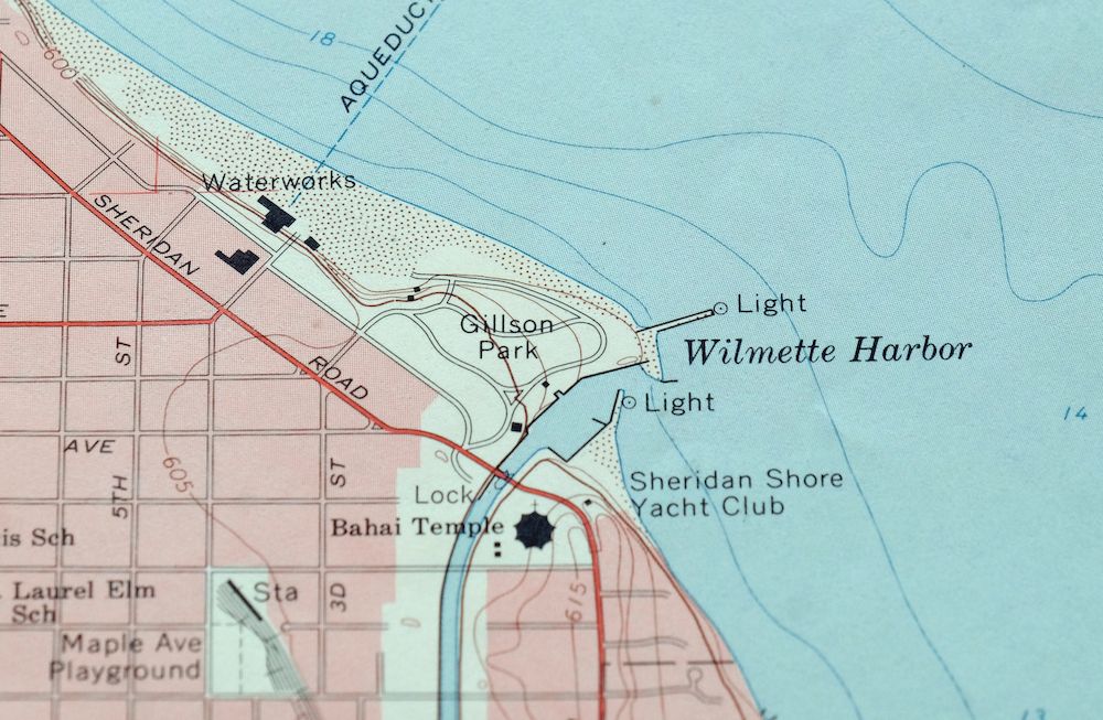 Evanston Illinois Chicago USGS 7.5-Min Topo Map 1964 Vintage - Image 3