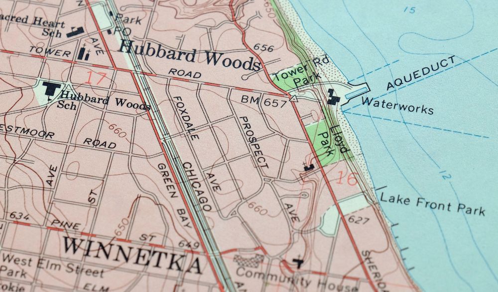 Evanston Illinois Chicago USGS 7.5-Min Topo Map 1964 Vintage - Image 2