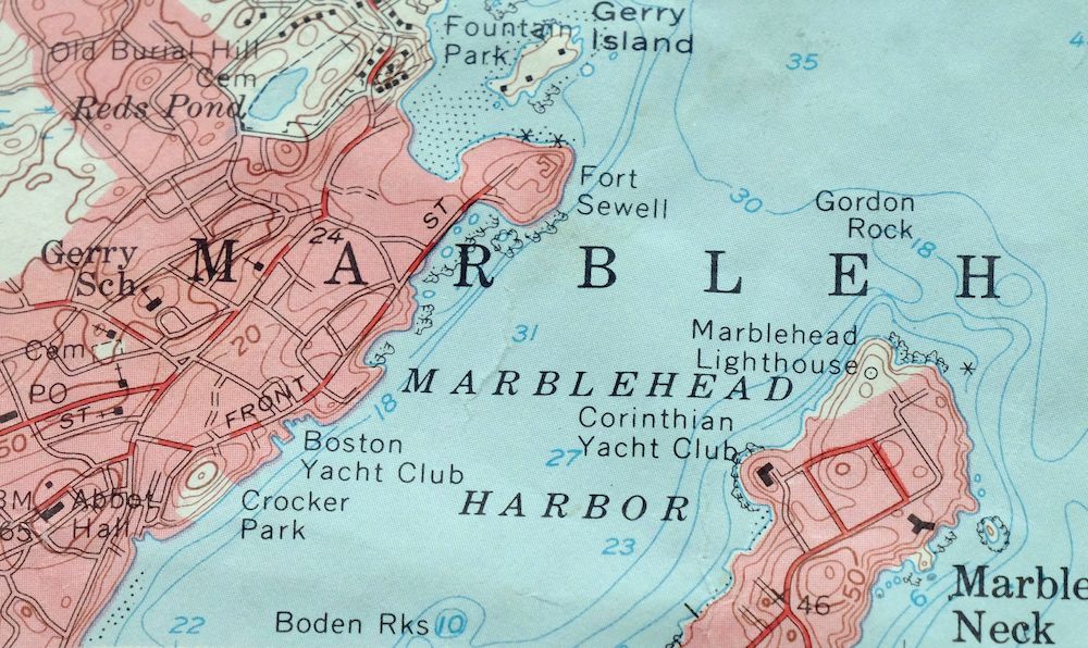 Marblehead North Massachusetts Salem USGS Topo Map 1965 - Image 2