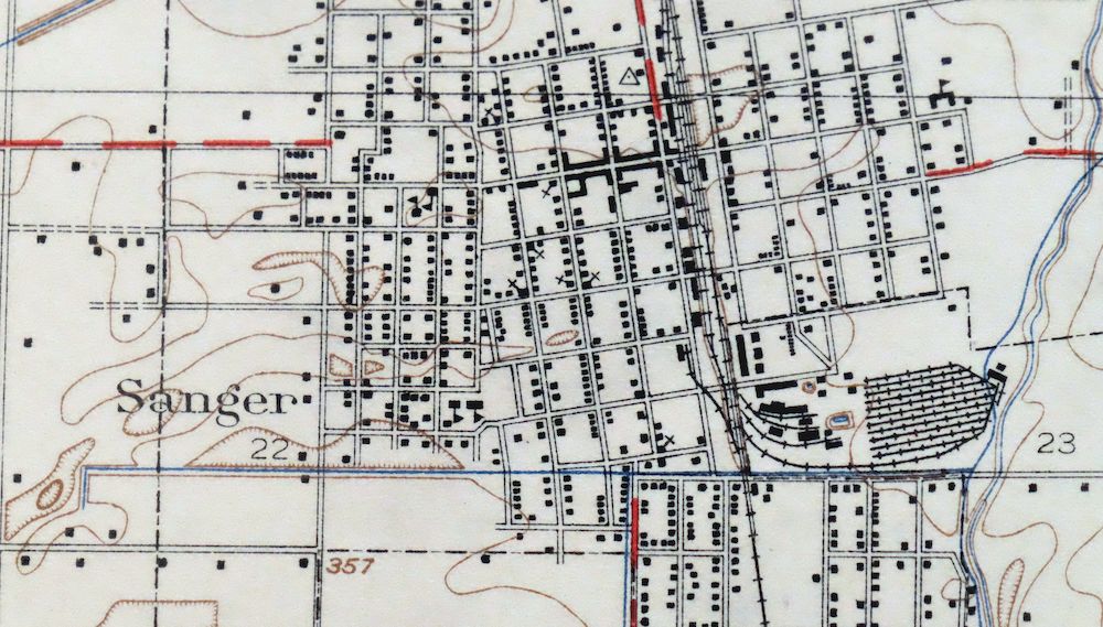 Sanger Del Ray Clotho California USGS 7.5-Min Topo Map 1923 - Image 4