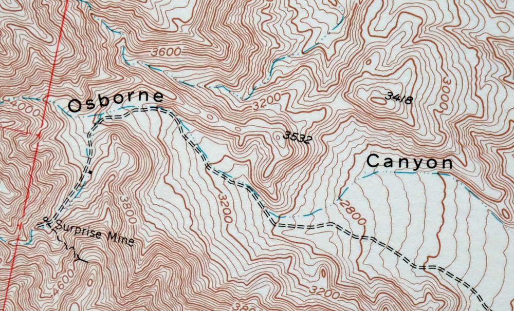 Panamint Butte California USGS 15-Min Topo Map 1967 Vintage - Image 3