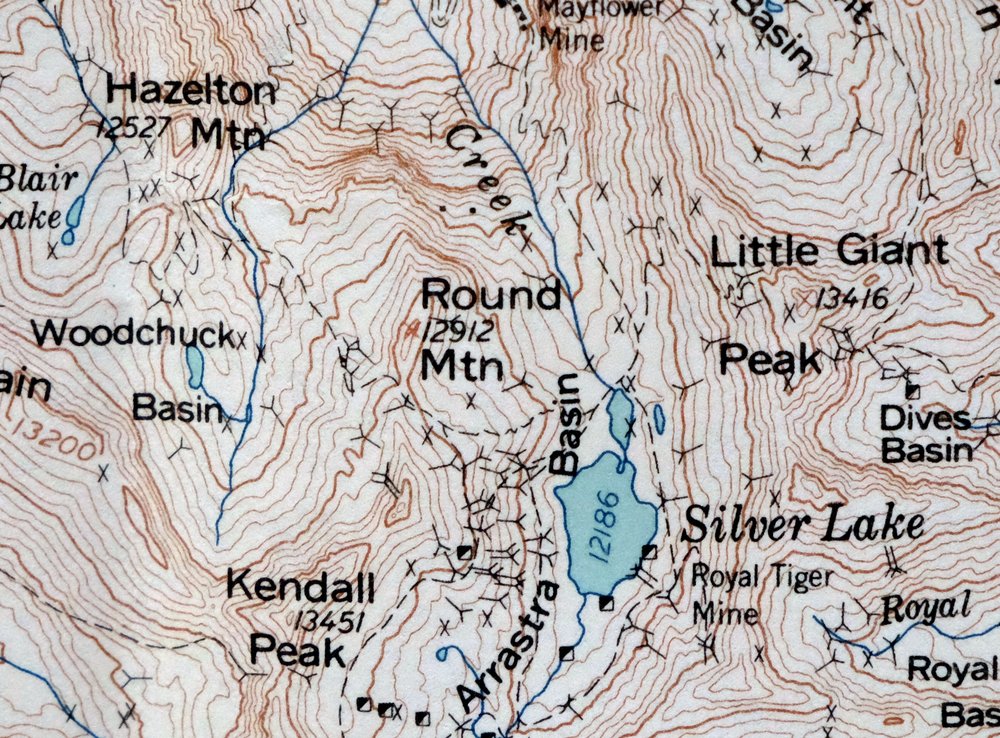 Silverton Colorado Camp Bird USGS Topo Map 1962 Vintage - Image 6