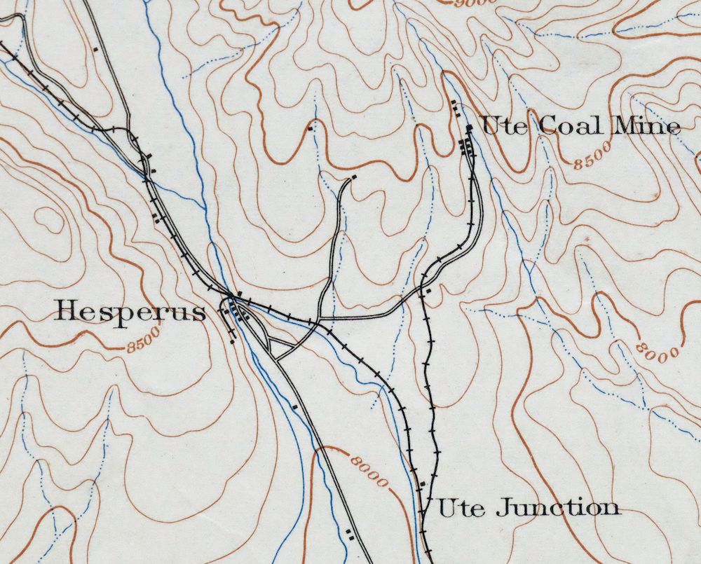 La Plata Hesperus Colorado USGS 15-Min Topo Map 1956 Vintage - Image 4