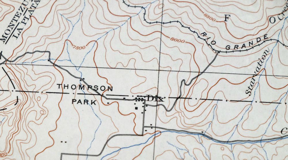 La Plata Hesperus Colorado USGS 15-Min Topo Map 1956 Vintage - Image 2