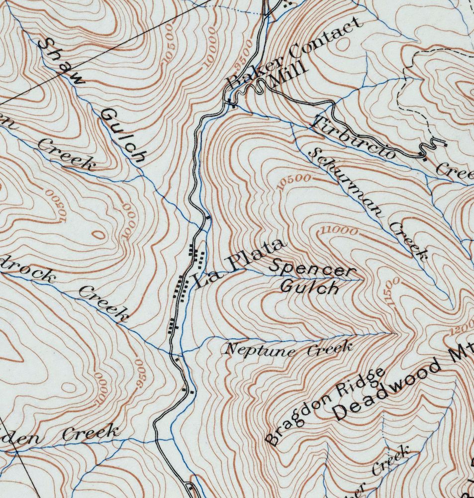 La Plata Hesperus Colorado USGS 15-Min Topo Map 1956 Vintage - Image 3