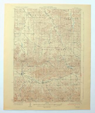 Strum Wisconsin Eleva Foster USGS Topo Map 1930 Antique