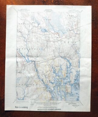 Cherryfield Maine Milbridge Harrington USGS Topo Map 1966