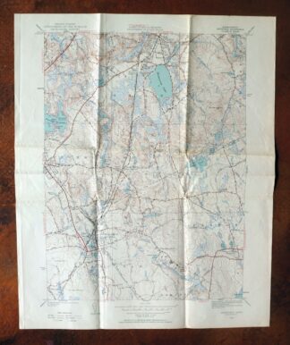 Mansfield Massachusetts Sharon Walpole USGS Topo Map 1961