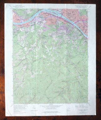 Charleston West West Virginia Dunbar USGS Topo Map 1978