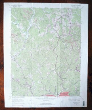 Pocatalico West Virginia Dunbar USGS Topographic Map 1977