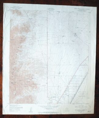 North Franklin Mountain Texas Fort Bliss USGS Topo Map 1959