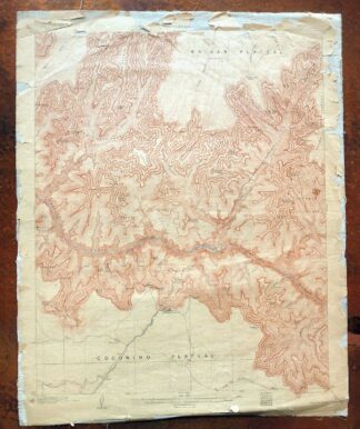 Bright Angel Arizona Grand Canyon Tusayan USGS Topo Map 1912