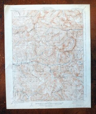 Montezuma Colorado Keystone USGS 15-Min Topographic Map 1926