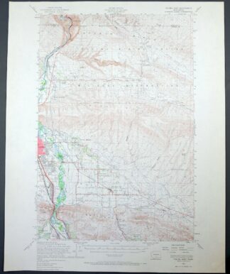 Yakima East Washington Union Gap USGS Topographic Map 1968