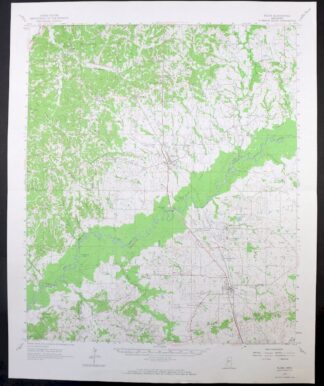 Flora Mississippi Tinsley Bentonia USGS 15-Min Topo Map 1967