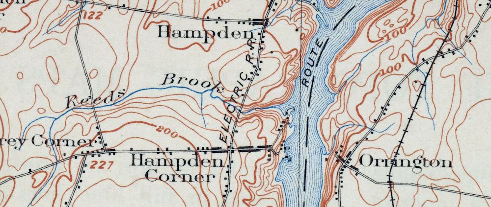 Bucksport Maine Brewer Hampden USGS Topo Map 1914 Antique - Image 4