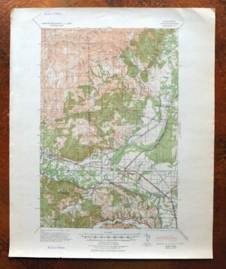 Gate Washington Rochester Oakville USGS Topographic Map 1941