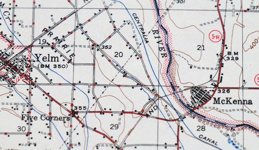 Yelm Washington Rainier North Yelm USGS 15-Min Topo Map 1944 - Image 3
